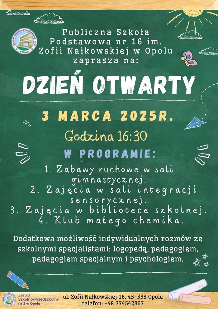 Dzień otwarty w szkole