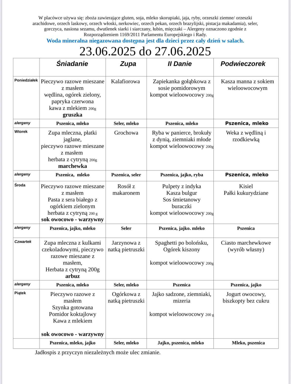 Jadłospis